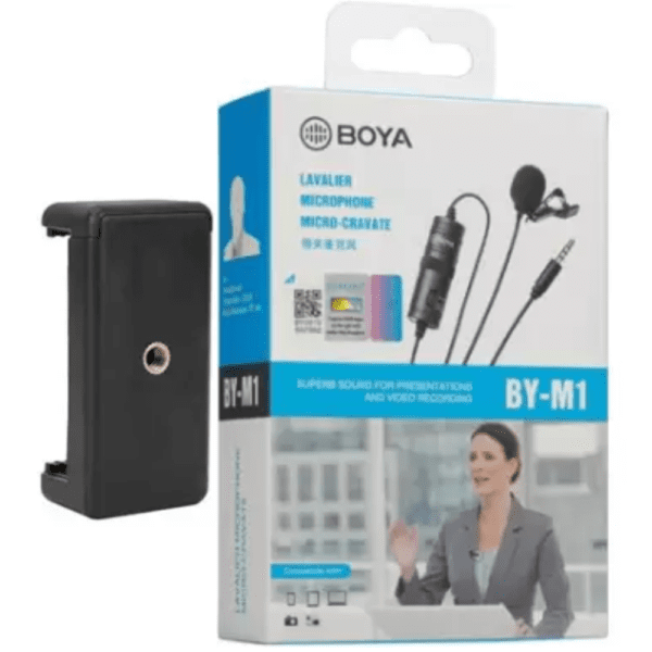 Boya by-M1 Lavalier Microphone Lapel Clip-on Microphone 2023