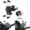 Universal Mobile Holder For Bike | Universal Bike Mobile Holder | USB Charger Waterproof Heavy Duty Fast Charging  | 360 Degree Adjustable X-Grip | Holder With USB Charger |  Bike Mobile Holder
