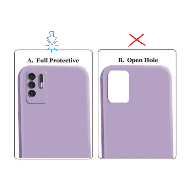 Oppo F 19 Pro Plus Silicone Back Cover With Camera Protection