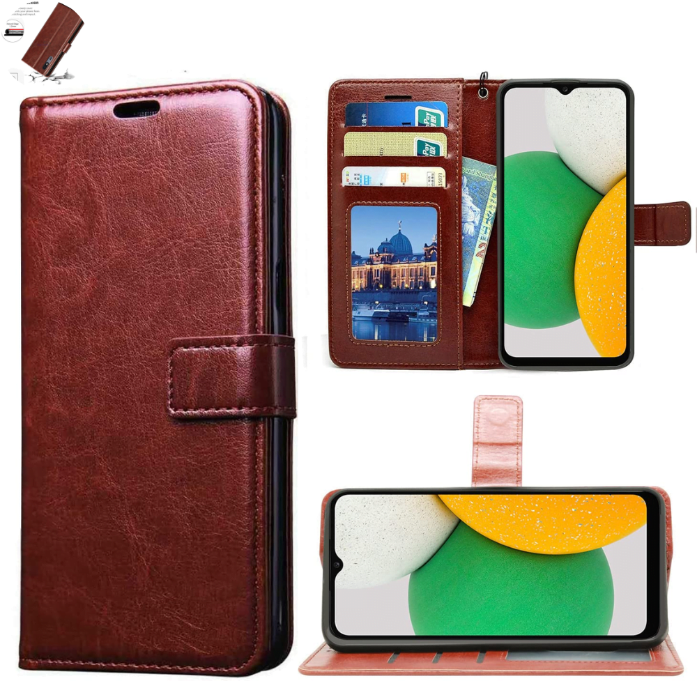 Flip Cover For Samsung A22 4G Leather Cover With Camera Protection