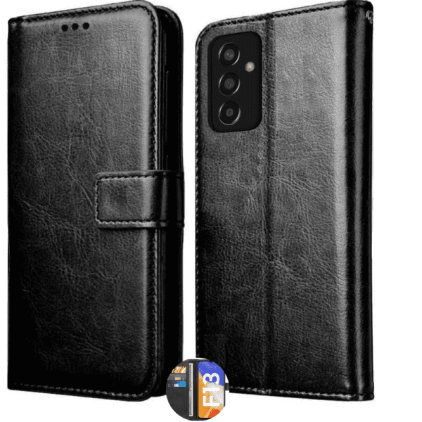 Flip Cover For Samsung F13 Leather Cover With Camera Protection