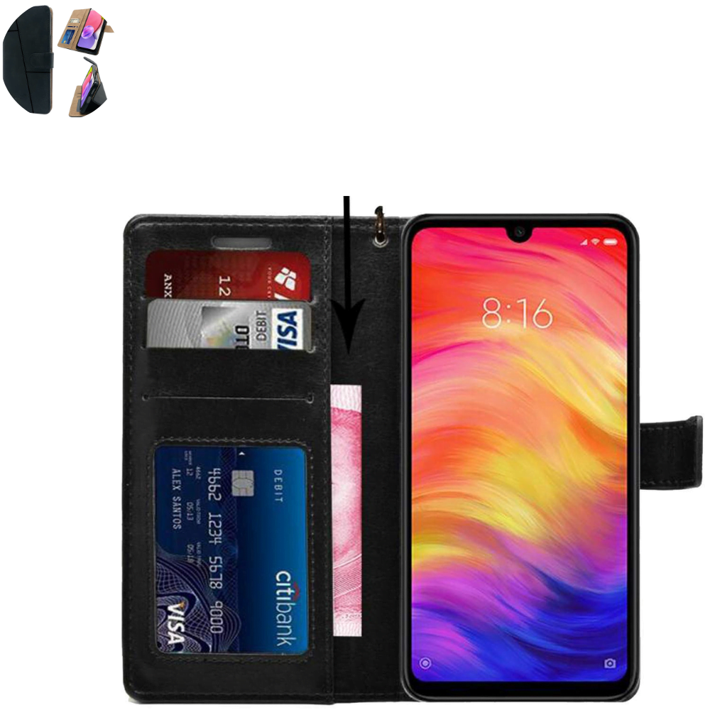 Flip Cover For Redmi Note 7 Leather Cover With Camera Protection