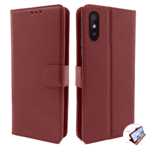 Flip Cover For Redmi 9A Leather Cover With Camera Protection