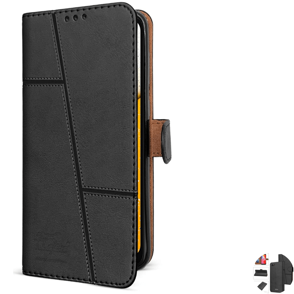 Flip Cover For Redmi 6 A Leather Cover With Camera Protection