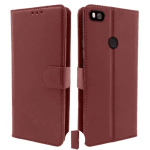 Flip Cover For Redmi 4 Leather Cover With Camera Protection