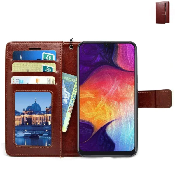 Flip Cover For Redmi 10A Leather Cover With Camera Protection