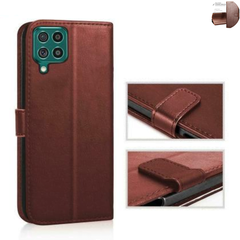 Puloka@Flip Cover For Samsung M33 5G Cover With Strap
