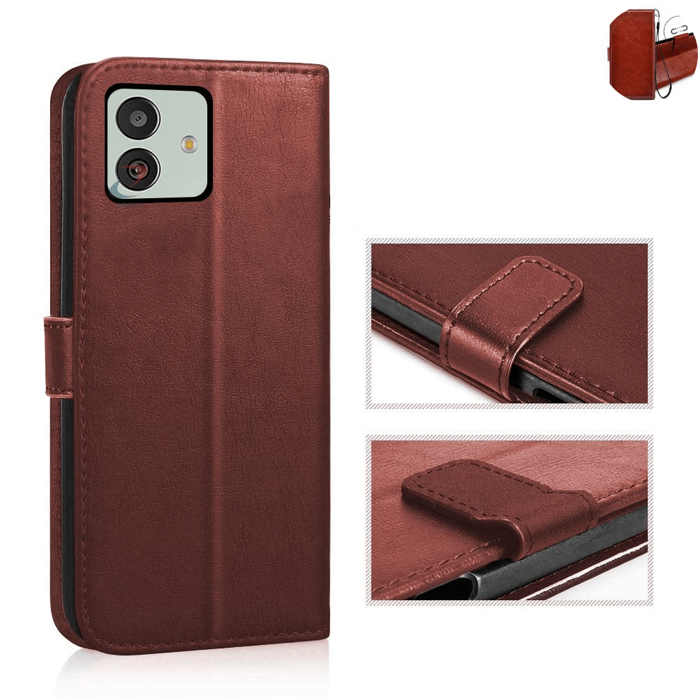 Puloka@Flip Cover For Samsung M13 5G Cover With Strap
