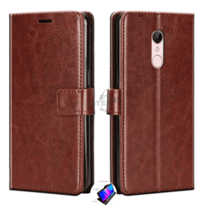 Flip Cover For Redmi 5 Leather Cover With Camera Protection