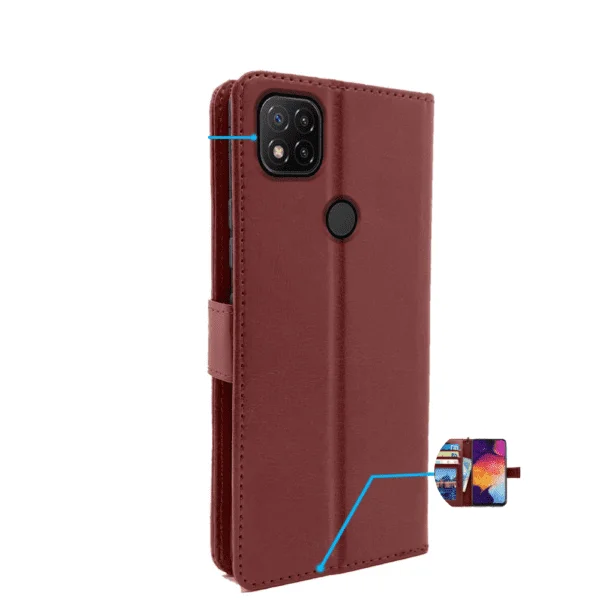 Flip Cover For Redmi 10A Leather Cover With Camera Protection