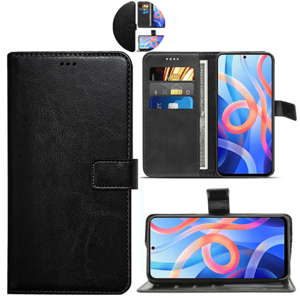 Flip Cover For Redmi Note 11 t 5G Leather Cover With Camera Protection