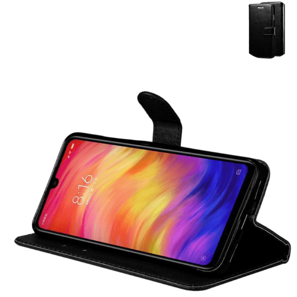 Flip Cover For Redmi 7 Leather Cover With Camera Protection