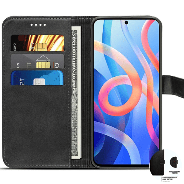Flip Cover For Redmi Note 11 t 5G Leather Cover With Camera Protection