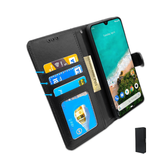 Flip Cover For Redmi A3 Leather Cover With Camera Protection