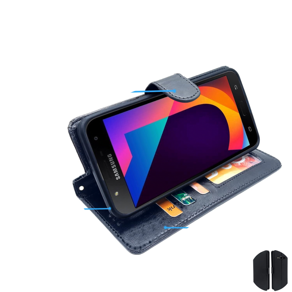 Flip Cover For Samsung J7 Leather Cover With Camera Protection