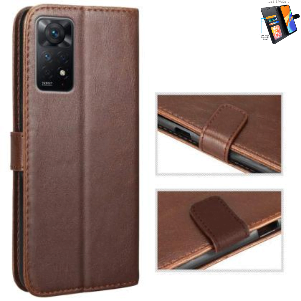 Flip Cover For Redmi Note 11 Pro Plus Leather Cover With Camera Protection