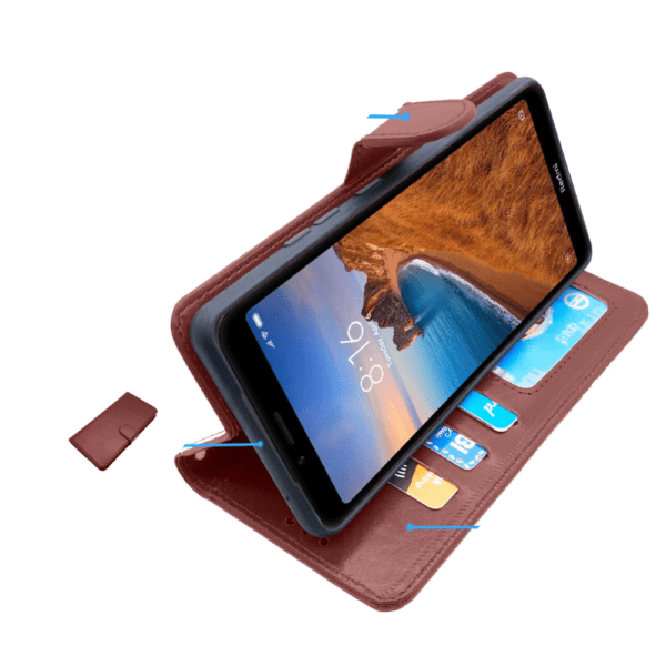 Flip Cover For Redmi 7A Leather Cover With Camera Protection