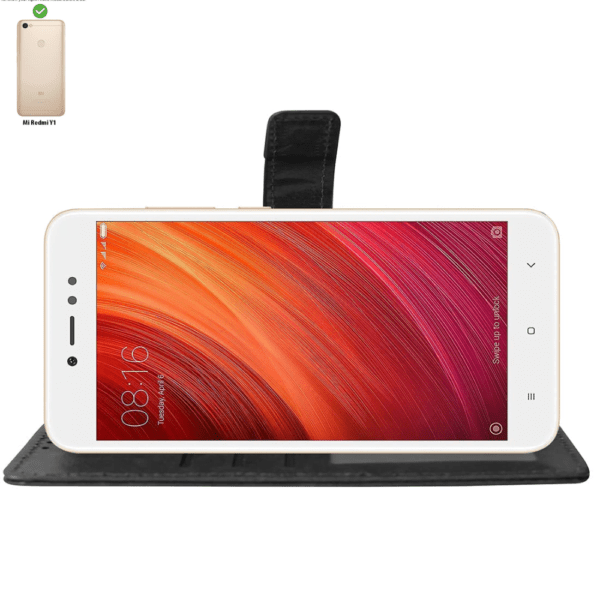 Flip Cover For Redmi Y1 Leather Cover With Camera Protection