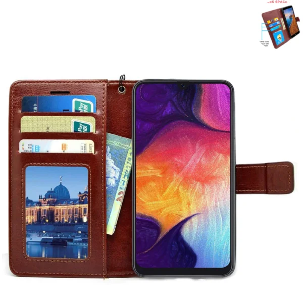 Flip Cover For Redmi 10A Leather Cover With Camera Protection