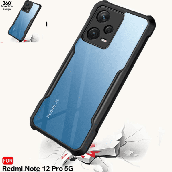 Transparent back cover for Mi Note 12