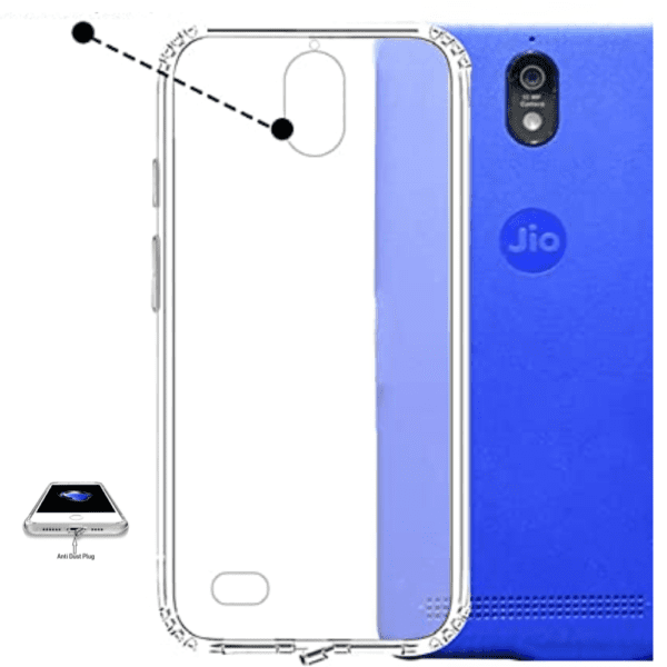 Jio Next transparent soft case & cover