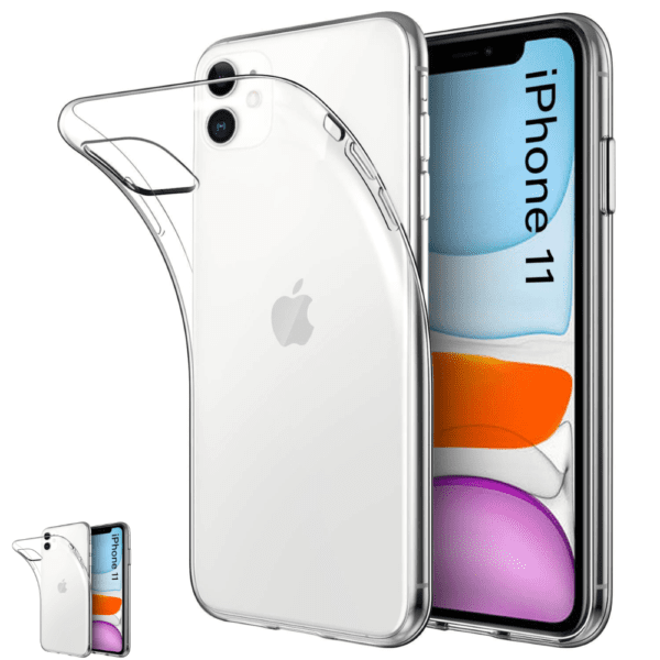Transparent silicone case for iPhone 11