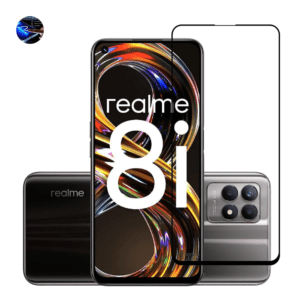 Realme 8i tempered glass with full-screen coverage 