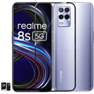 RealMe 8s 5G tempered glass screen protector with high transparency
