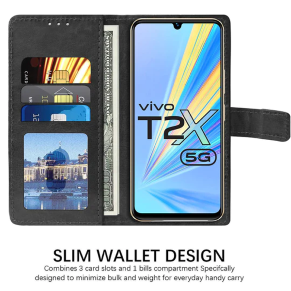 Vivo T2x 5G Flip Cover With Camera Protection
