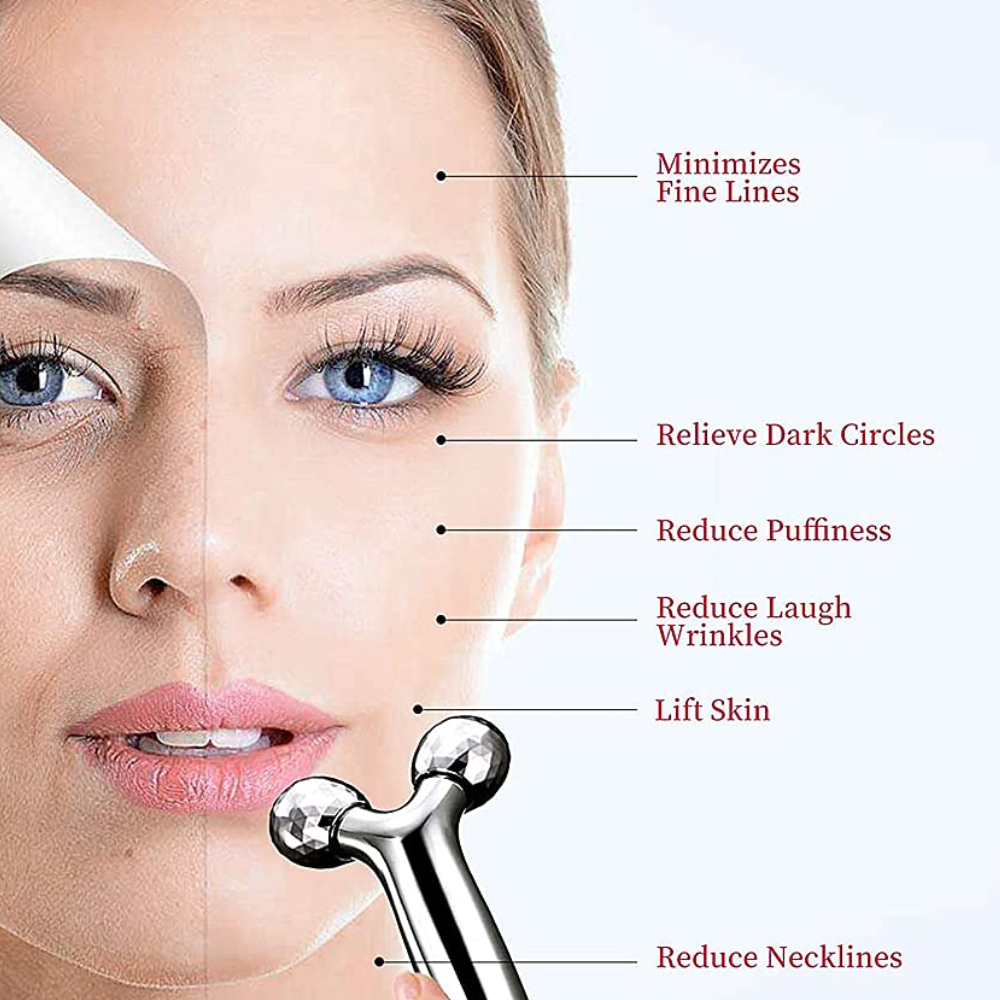 Dermal Shop 3D Face Lift Slimming Roller Facial Beauty Massager