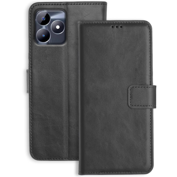 Flip Cover For Realme C51 4G Leather Finish